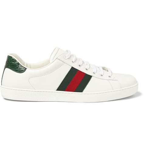 gucci sneaker low up crocodile|gucci low top sneakers men.